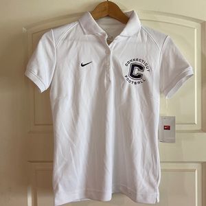 UCONN football women’s golf shirt. New with tags